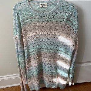 Show me your mumu Pastel oversized knit sweater